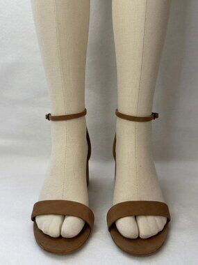 Steve Madden Irene Women's Heel Dress Sandals Size 7.5 us, Tan Nubuck